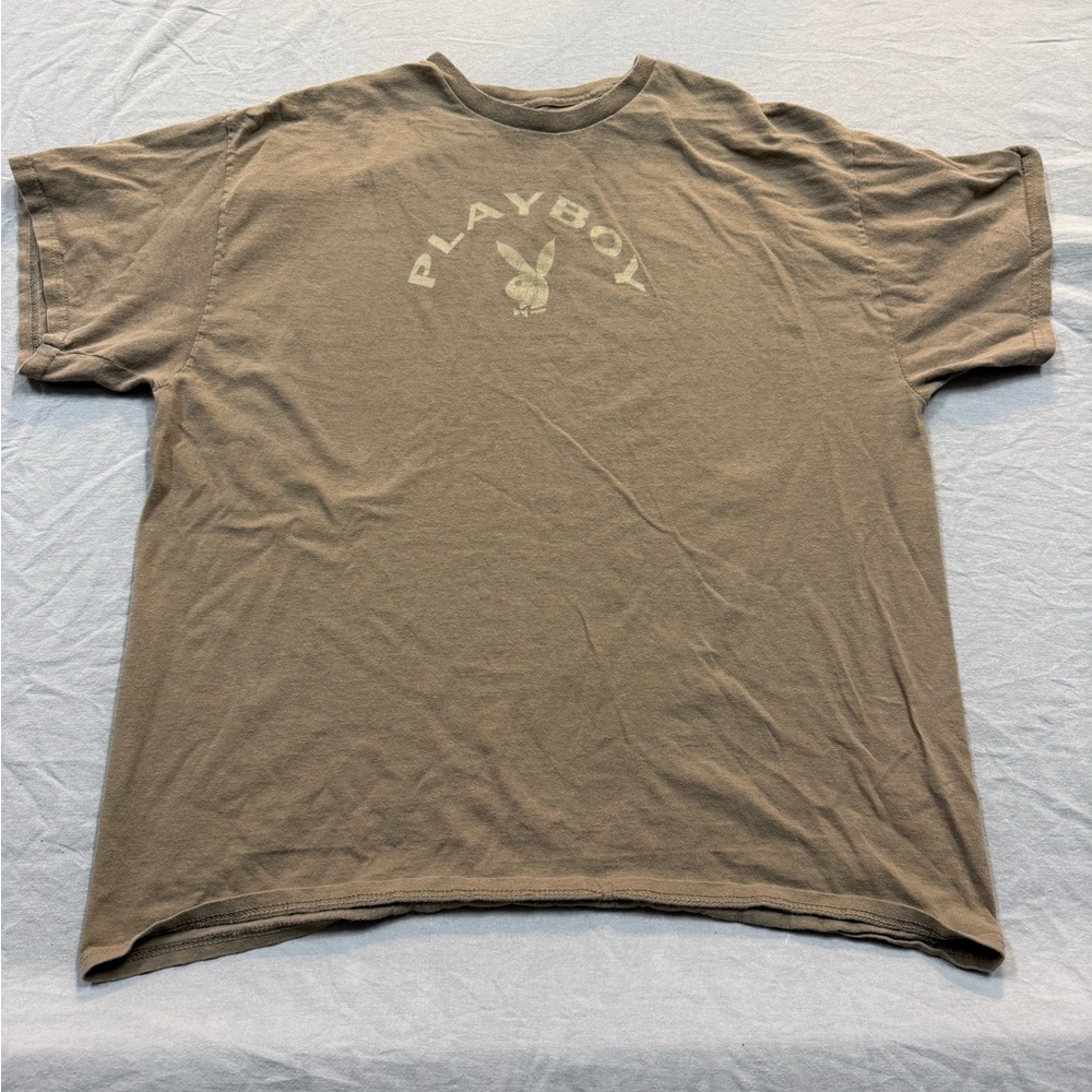 PLAYBOY Men's Brown Short Sleeve Tee